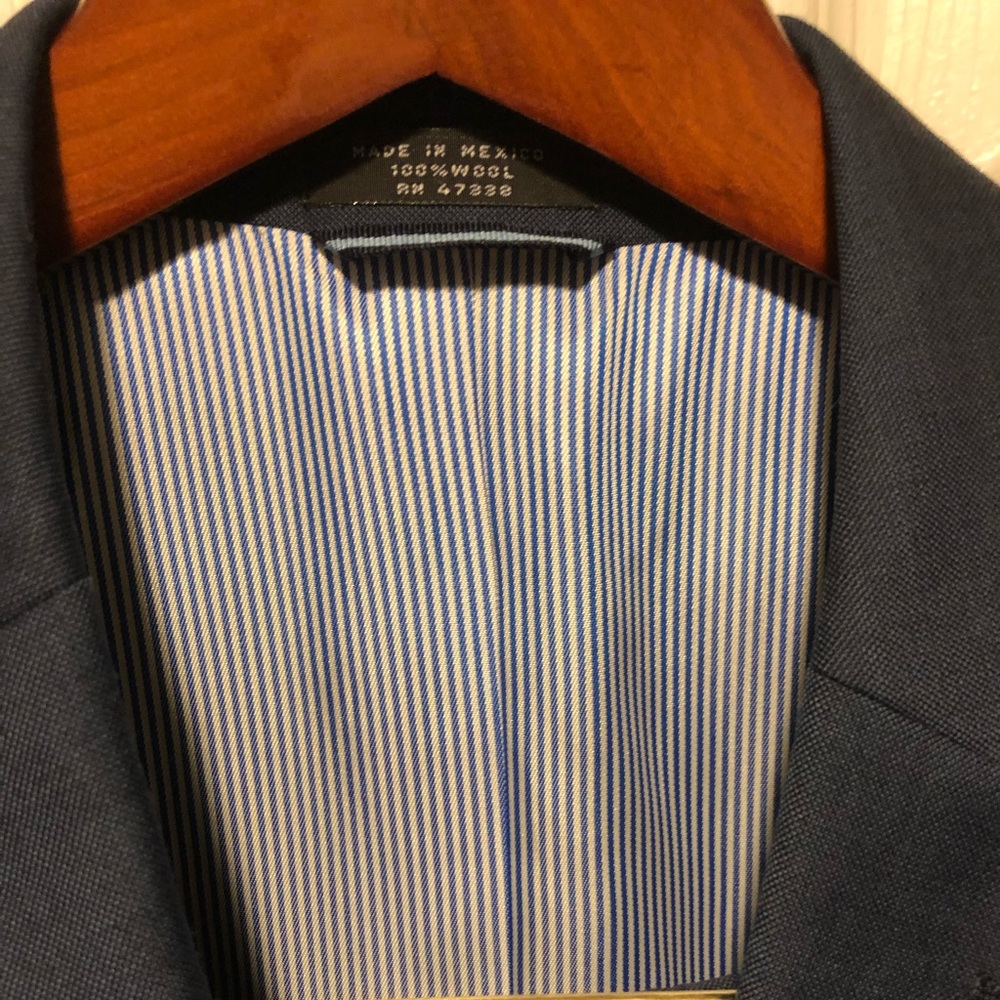 Light Navy Tommy Hilfiger Slim Fit Suit - Picture 3 of 7